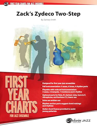 Zack's Zydeco Two-step: Conductor Score & Parts (First Year Charts for Jazz Ensemble) von Alfred Music Co
