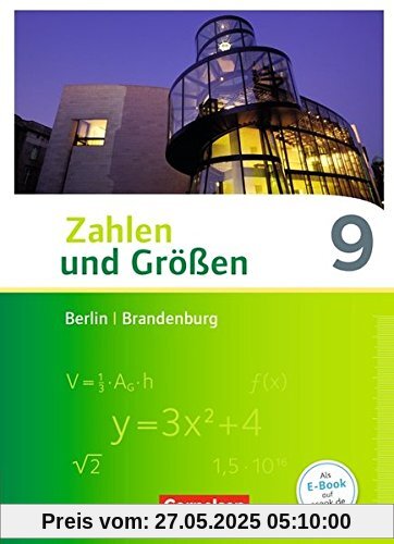 Zahlen und Größen - Berlin und Brandenburg / 9. Schuljahr - Schülerbuch