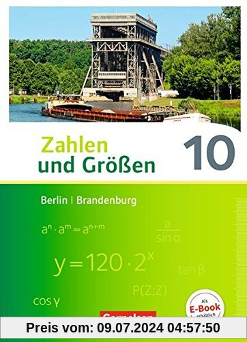 Zahlen und Größen - Berlin und Brandenburg: 10. Schuljahr - Schülerbuch