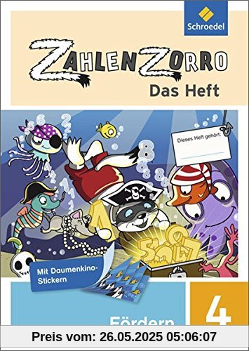 Zahlenzorro - Das Heft: Förderheft 4