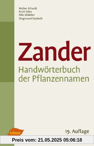 Zander - Handwörterbuch der Pflanzennamen