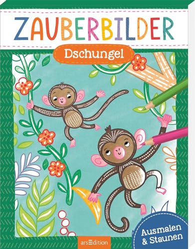Zauberbilder – Dschungel: Ausmalen & Staunen | Mache verborgene Muster sichtbar! Für Kinder ab 5 Jahren von Ars Edition