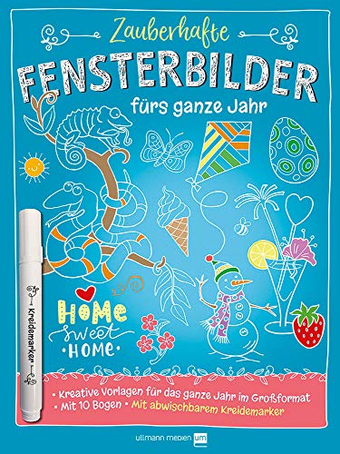 Fensterbilder mit Kreidemarker: Kreative Vorlagen für das ganze Jahr