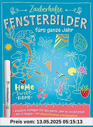 Zauberhafte Fensterbilder mit Kreidemarker
