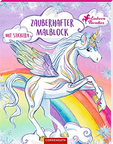 Zauberhafter Malblock: Mit Stickern