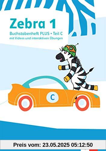 Zebra 1: Buchstabenheft PLUS mit Videos und interaktiven Übungen Klasse 1 (Zebra. Ausgabe ab 2018)