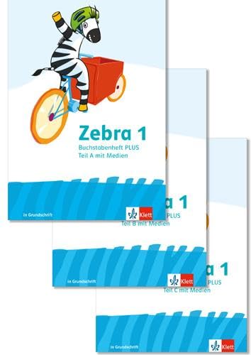 Zebra 1: Buchstabenheft Plus mit Medien in Grundschrift Klasse 1 (Zebra. Ausgabe ab 2024)