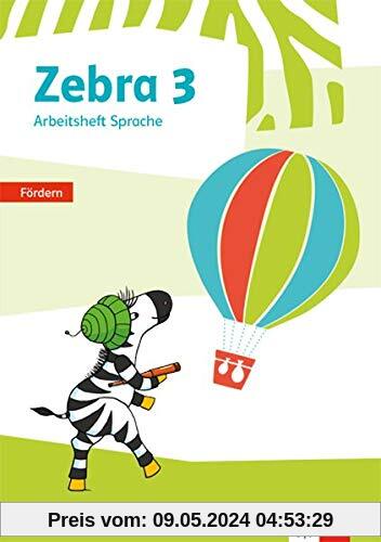 Zebra 3: Arbeitsheft Fördern Klasse 3 (Zebra. Ausgabe ab 2018)