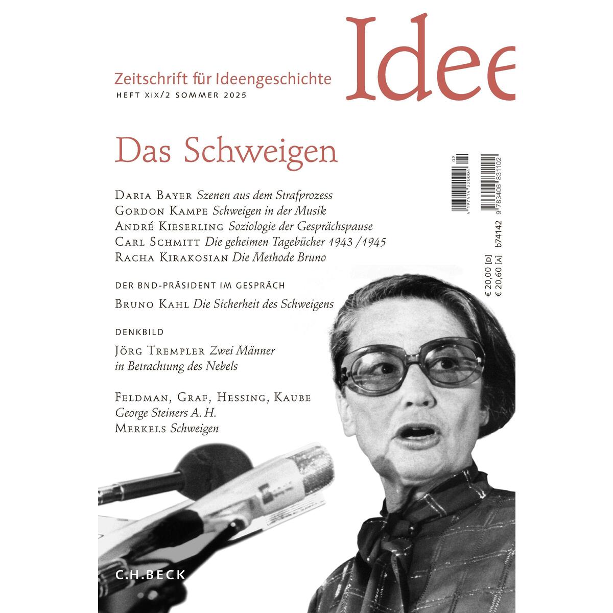 Zeitschrift für Ideengeschichte Heft XIX/2 Sommer 2025 von C.H. Beck