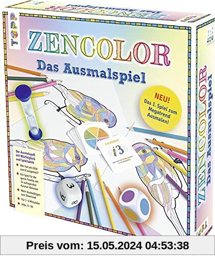 Zencolor - Das Ausmalspiel: Der Ausmalspaß mit Würfelglück und Spieltaktik