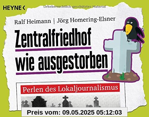 Zentralfriedhof wie ausgestorben: Perlen des Lokaljournalismus