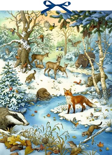 Zettel-Adventskalender – Die Tiere im Winterwald und ihr geheimes Leben: 24 spannende Infos und Rätsel von Coppenrath Verlag GmbH & Co. KG