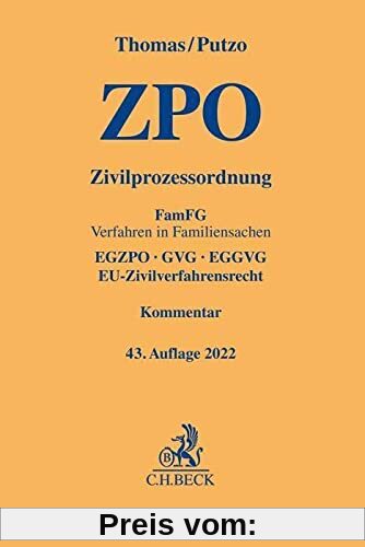 Zivilprozessordnung: FamFG Verfahren in Familiensachen, EGZPO, GVG, EGGVG, EU-Zivilverfahrensrecht (Gelbe Erläuterungsbücher)