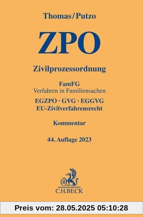 Zivilprozessordnung: FamFG Verfahren in Familiensachen, EGZPO, GVG, EGGVG, EU-Zivilverfahrensrecht (Gelbe Erläuterungsbücher)
