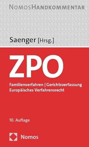 Zivilprozessordnung: Familienverfahren | Gerichtsverfassung | Europäisches Verfahrensrecht