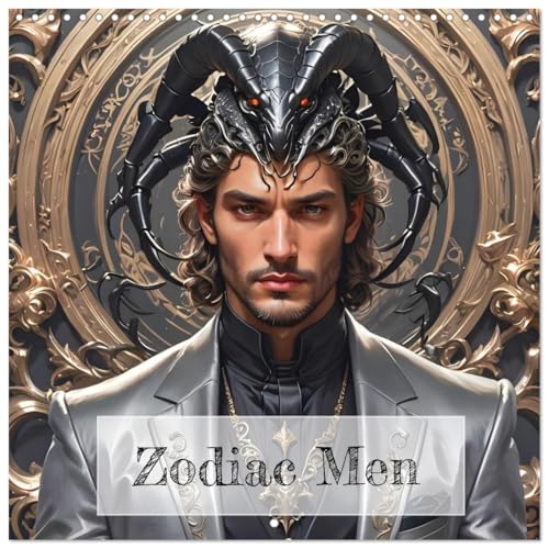 Zodiac Men (Wall Calendar 2025 12" x 24" / 30 x 60 cm (open)) CALVENDO 12 Month Wall Calendar von CALVENDO