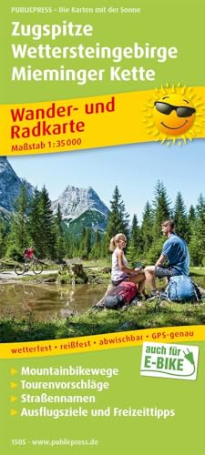 Zugspitze - Wettersteingebirge - Mieminger Kette: Wander- und Radkarte mit Ausflugszielen & Freizeittipps, wetterfest, reißfest, abwischbar, GPS-genau. 1:35000 (Wander- und Radkarte: WuRK)