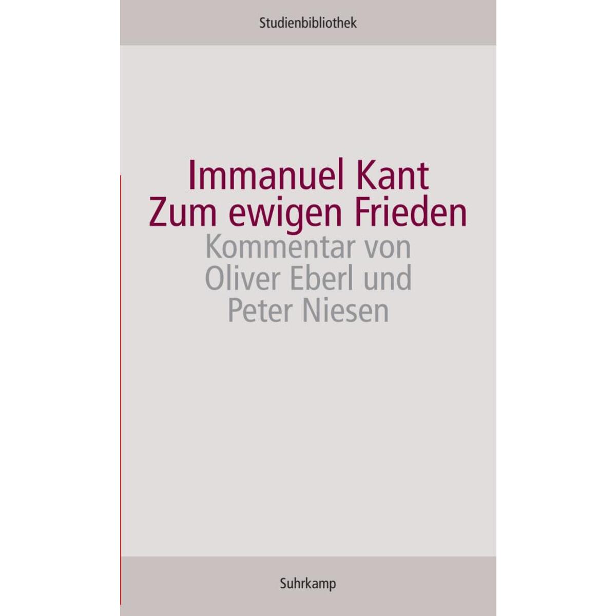 Zum ewigen Frieden von Suhrkamp Verlag