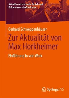 Zur Aktualität von Max Horkheimer von Springer Fachmedien Wiesbaden / Springer VS / Springer, Berlin