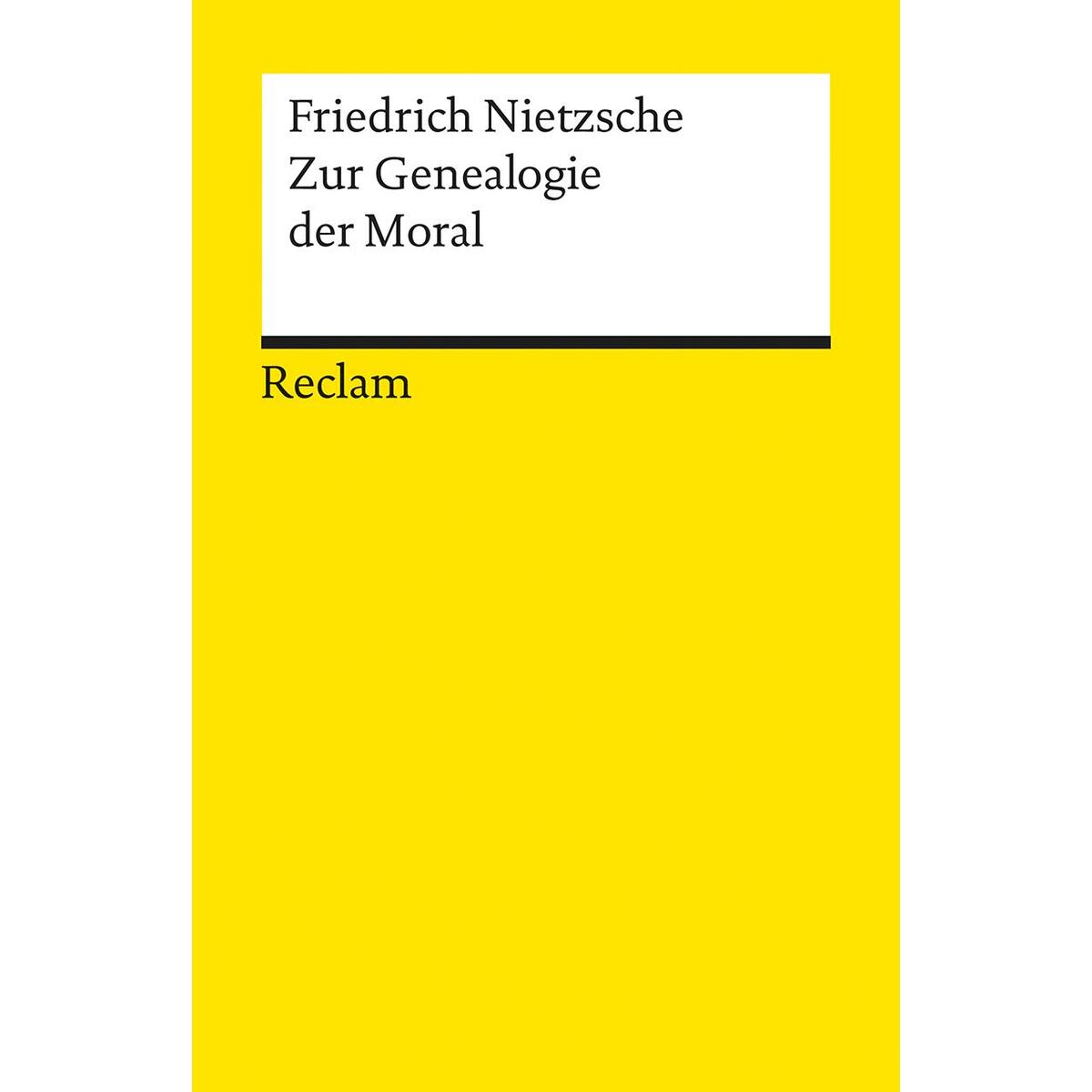 Zur Genealogie der Moral von Reclam Philipp Jun.