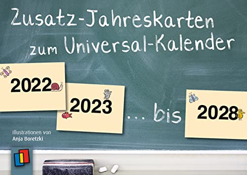 Zusatz-Jahreskarten zum Universal-Kalender: - ergänzendes Set für Kita und Schule von Verlag An Der Ruhr