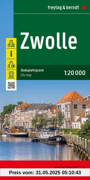Zwolle, Stadtplan 1:20.000, freytag & berndt (freytag & berndt Stadtpläne)