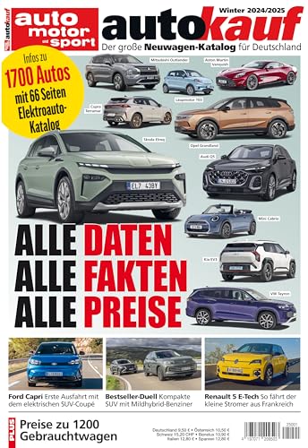 autokauf 01/2025 Winter: Der große Neuwagen-Katalog für Deutschland von Motorbuch