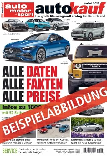 autokauf 04/2024 Herbst: Der große Neuwagen-Katalog für Deutschland von Motorbuch