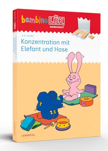 bambinoLÜK-Set: Kindergarten/Vorschule Konzentration mit Elefant und Hase (bambinoLÜK-Sets: Kasten + Übungsheft/e) von Westermann Lernwelten GmbH