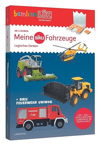 bambinoLÜK-Set: ab 3 Jahre Meine siku Fahrzeuge - Logisches Denken (bambinoLÜK-Sets: Kasten + Übungsheft/e) von LÜK