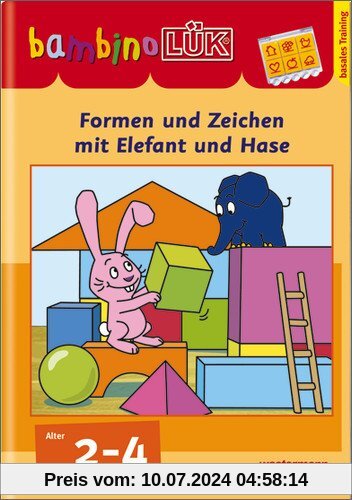 bambinoLÜK-System: bambinoLÜK: Formen und Zeichen mit Elefant und Hase: Basales Training