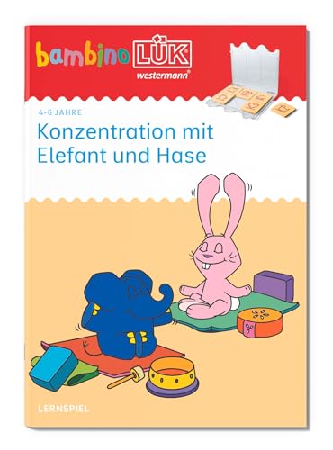 bambinoLÜK: Kindergarten/Vorschule Konzentration mit Elefant und Hase (bambinoLÜK-Übungshefte: Vorschule) von Westermann Lernwelten GmbH