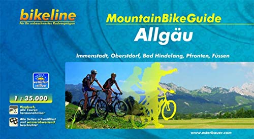 bikeline MountainbikeGuide Allgäu: Immenstadt, Oberstdorf, Bad Hindelang, Pfronten, Füssen, 750 km, 1:35.000, 750 km, wetterfest/reißfest, GPS-Tracks-Download