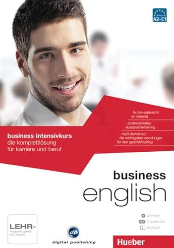 business intensivkurs english: die komplettlösung für karriere und beruf / Paket: 1 DVD-ROM + 2 Audio-CDs + 1 Textbuch (Businesskurse - digital publishing) von Hueber