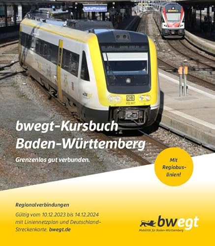 bwegt-Kursbuch Baden-Württemberg 2024: Grenzenlos gut verbunden.