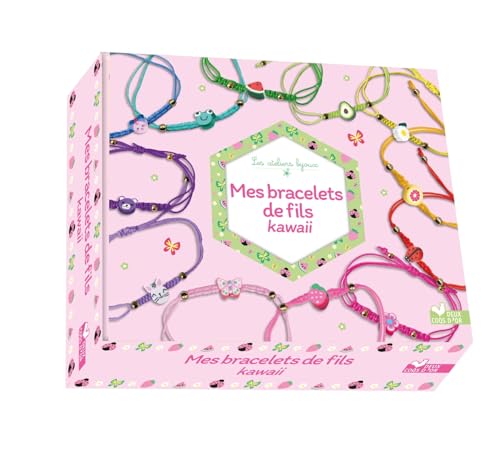 coffret Mes bracelets de fils Kawaii - coffret avec accessoires: Avec 12 fils de jade de couleurs différentes, des perles dorées, une aiguille, un tube de colle, 12 perles en pâte polymère coffret Mes bracelets de fils Kawaii - coffret avec accessoires: Avec 12 fils de jade de couleurs différentes, des perles dorées, une aiguille, un tube de colle, 12 perles en pâte polymère von DEUX COQS D OR