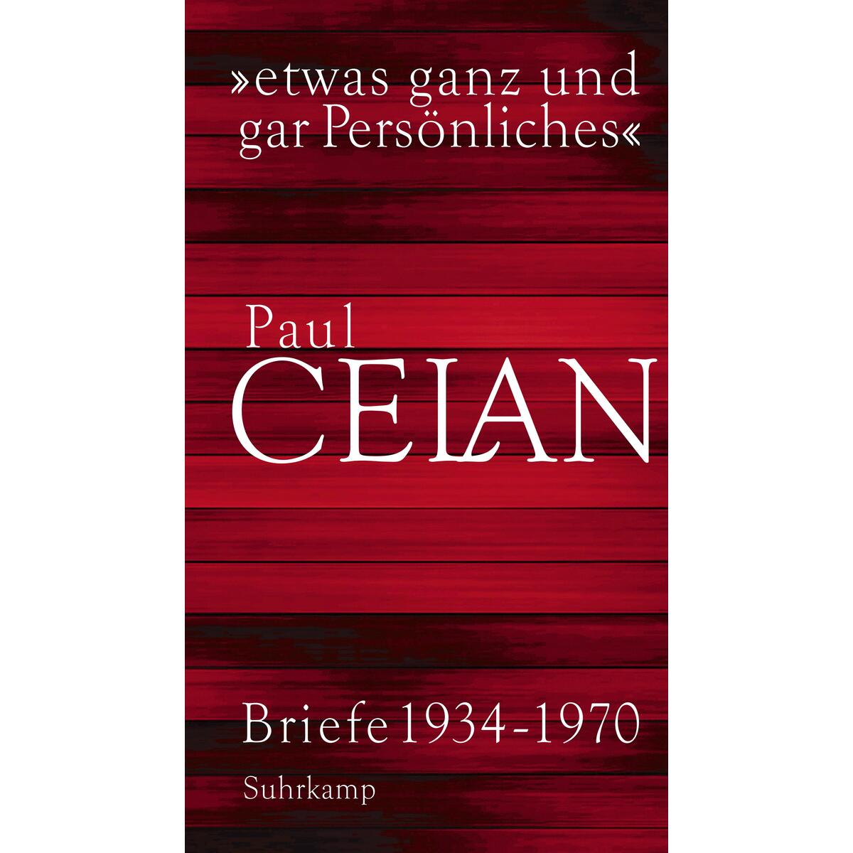 »etwas ganz und gar Persönliches« »etwas ganz und gar Persönliches« von Suhrkamp Verlag AG
