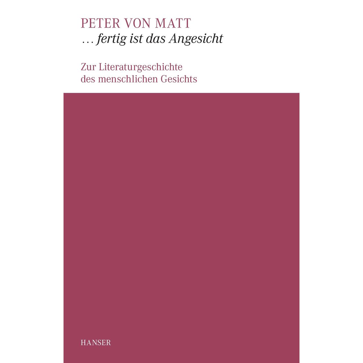 ... fertig ist das Angesicht von Carl Hanser Verlag