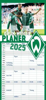 grün-weißer Planer 2025 von Schünemann