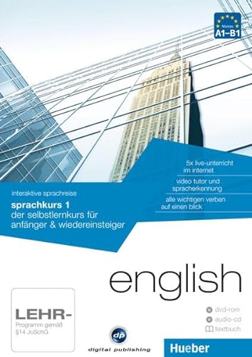 interaktive sprachreise sprachkurs 1 english: der selbstlernkurs für anfänger & wiedereinsteiger / Paket: 1 DVD-ROM + 1 Audio-CD + 1 Textbuch (Interaktive Sprachreise digital publishing)