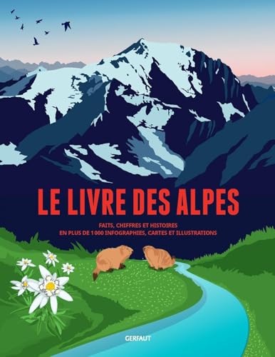 Le livre des Alpes: Faits, chiffres et histoires en plus de 1000 infographies, cartes et illustrations von GERFAUT