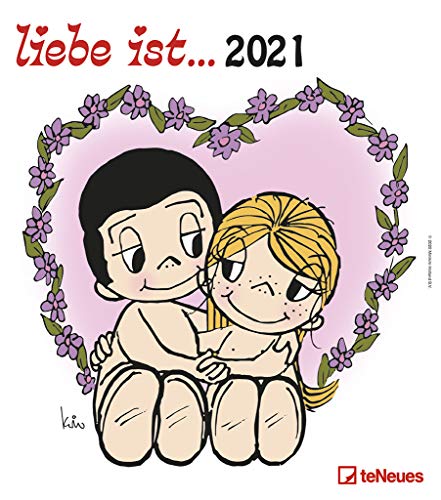 liebe ist… 2021 - Wand-Kalender - 30x34 - Illustrationen - Paar von teNeues
