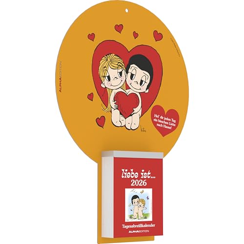 liebe ist... 2026 Tagesabreißkalender - Rückwand 22,5x31,5 - Block 8,1x10,6 liebe ist... 2026 Tagesabreißkalender - Rückwand 22,5x31,5 - Block 8,1x10,6 von ALPHA EDITION