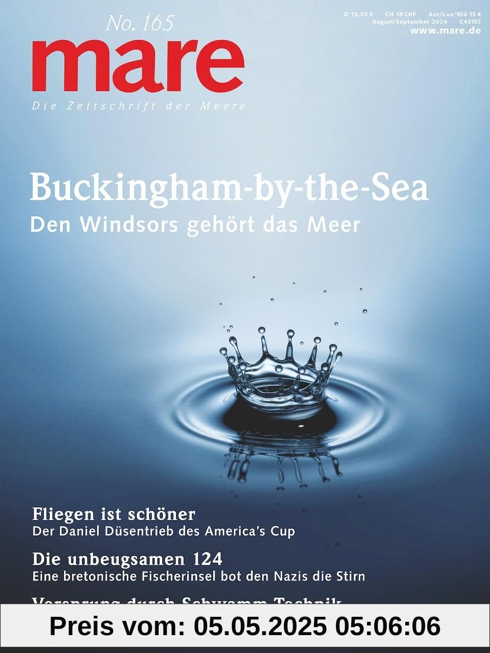 mare - Die Zeitschrift der Meere / No. 165 / Buckingham-by-the-Sea: Den Windsors gehört das Meer