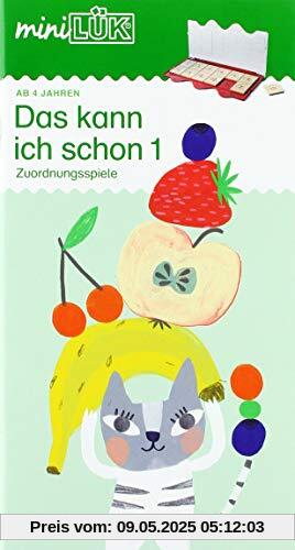 miniLÜK / Kindergarten / Vorschule: miniLÜK: Das kann ich schon 1: Einfache Zuordnungsspiele für Kindergartenkinder