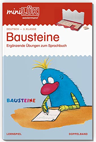 miniLÜK: 3. Klasse - Deutsch Bausteine - Übungen angelehnt an das Lehrwerk (Doppelband) (miniLÜK-Übungshefte: Bausteine Deutsch) von LÜK