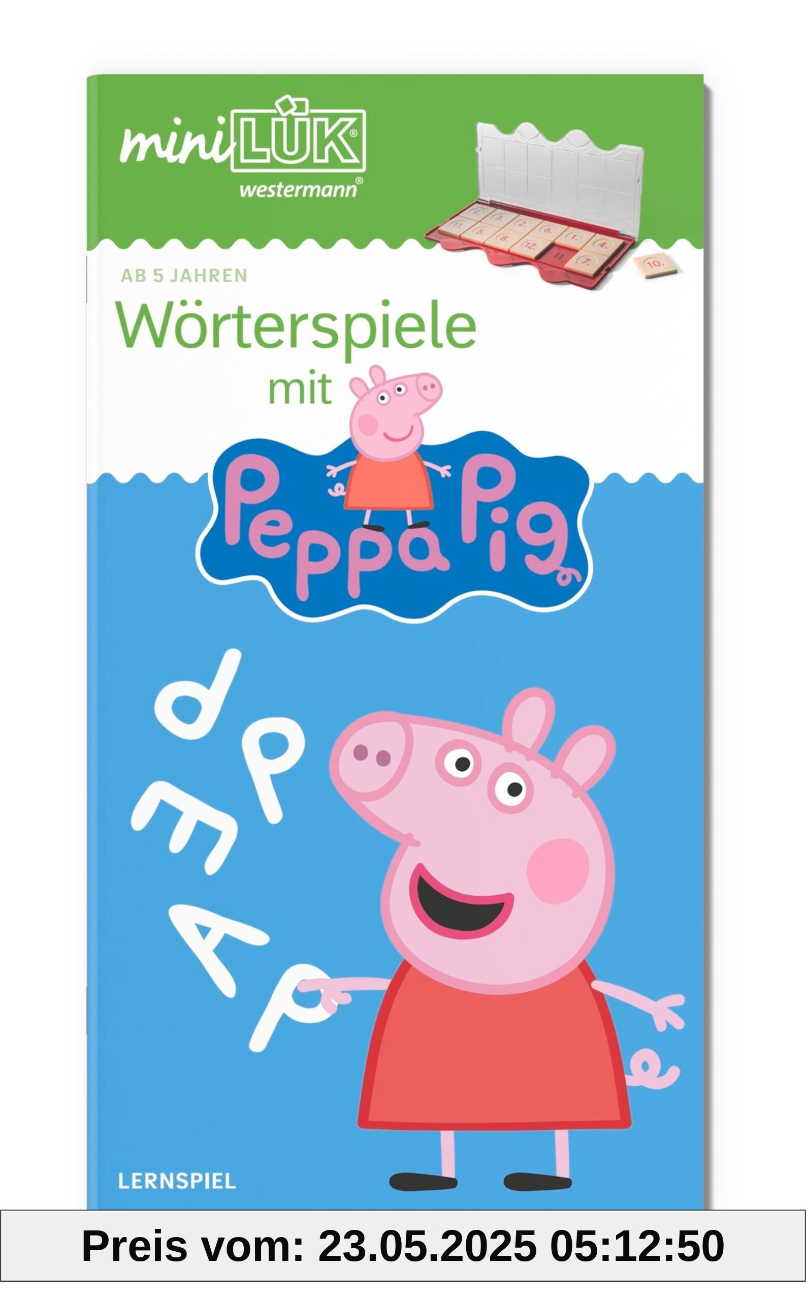 miniLÜK: Kindergarten/Vorschule Wörterspiele mit Peppa Pig (miniLÜK-Übungshefte: Vorschule)
