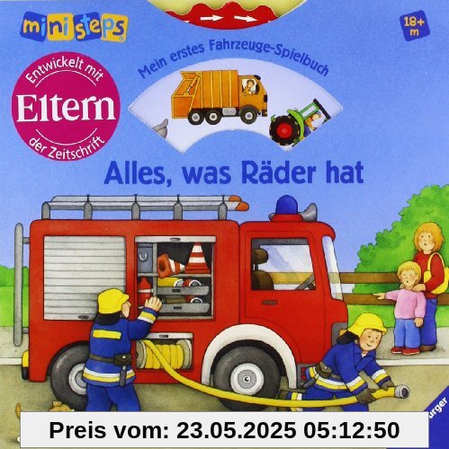 ministeps® Bücher: Alles, was Räder hat: Mein erstes Fahrzeuge-Spielbuch. Ab 18 Monaten