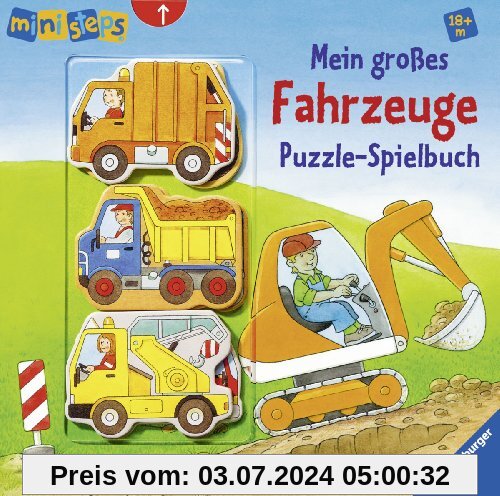 ministeps® Bücher: Mein großes Fahrzeuge Puzzle-Spielbuch: Ab 18 Monaten