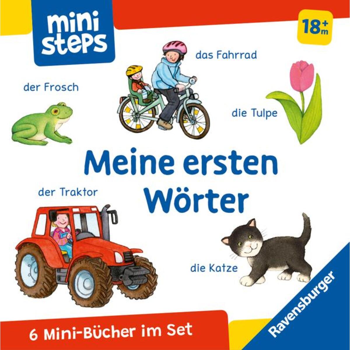 ministeps: Mein erster Bücher-Würfel: Meine ersten Wörter (Bücher-Set) von Ravensburger Verlag